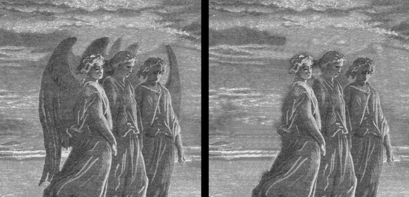 File:Demonstration of the Clone tool to alter an image - Abraham and the Three Angels by Gustave Doré.png