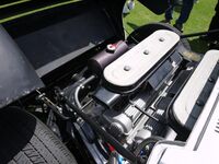 Miura engine bay, showing the transverse mounting of the engine ahead of the rear axle.