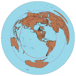 Los Angeles centered azimuthal equidistant projection.gif