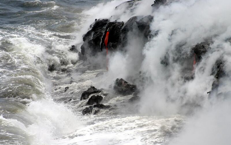 File:Pāhoehoe lava meets Pacific.jpg