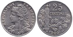 25 centimes 1905, France, Third Republic.jpg