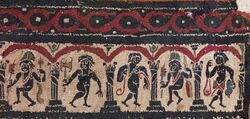Egyptian - Garment Decoration ("Segmentum") with Figures Under an Arcade - Walters 83485 - Detail A.jpg