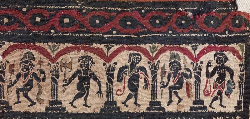 File:Egyptian - Garment Decoration ("Segmentum") with Figures Under an Arcade - Walters 83485 - Detail A.jpg
