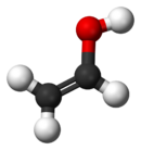 Ball-and-stick model of ethenol