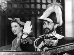 H.I.M Haile Selassie I with H.M Elizabeth II.webp