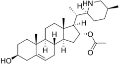 Stereo skeletal formula of muldamine