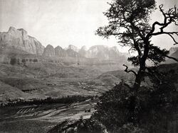 Virgin River Valley. Zion National Park, Utah. circa 1872.jpg