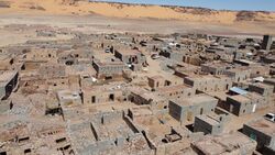 A view of the partially abandoned ancient town of Tichit in Tagant region of Mauritania.