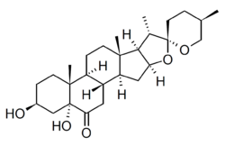 5α-Hydroxylaxogenin structure.png