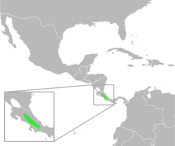 Bufo fastidiosus distribution.svg