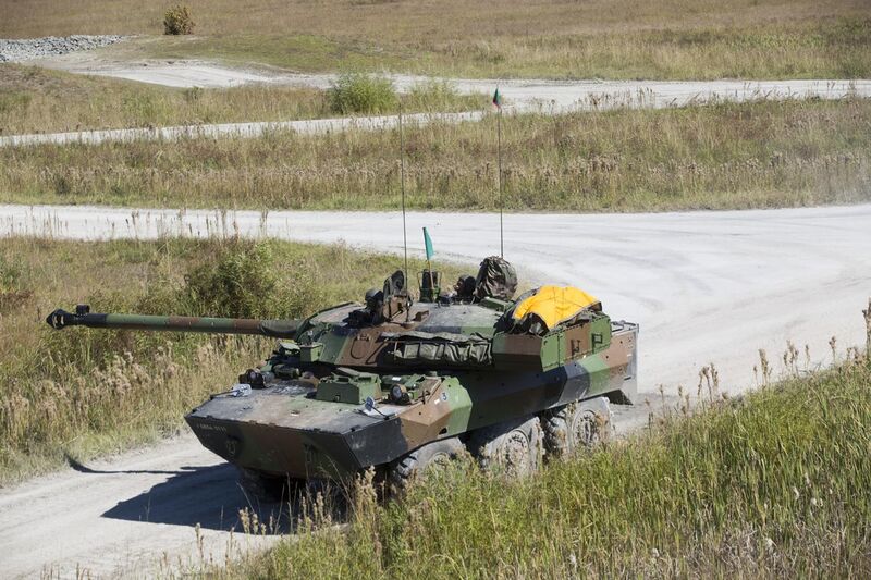 File:French Army AMX-10 RC armored vehicle prepares to fire during exericse.jpg