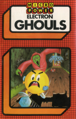 Ghouls cassette front cover (Acorn Electron).png