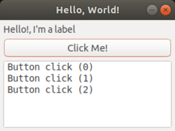 NAppGUI Hello World Sample on Ubuntu 18.