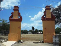 Entrance Hacienda Hunxectamán, Yucatán.
