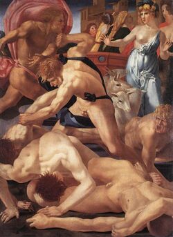 Rosso Fiorentino - Moses defending the Daughters of Jethro - Web Gallery of Art.jpg