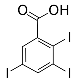 2,3,5-Triiodobenzoic acid.svg