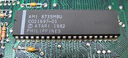 ANTIC chip on an Atari 130XE motherboard.jpg