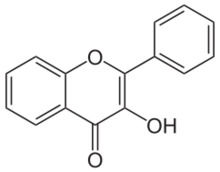 Skeletal formula of 3-hydroxyflavone