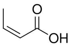 Isocrotonic acid.svg