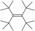 Skeletal formula of tetra-tert-butylethylene