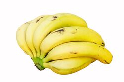 Photo of a bunch of bananas.