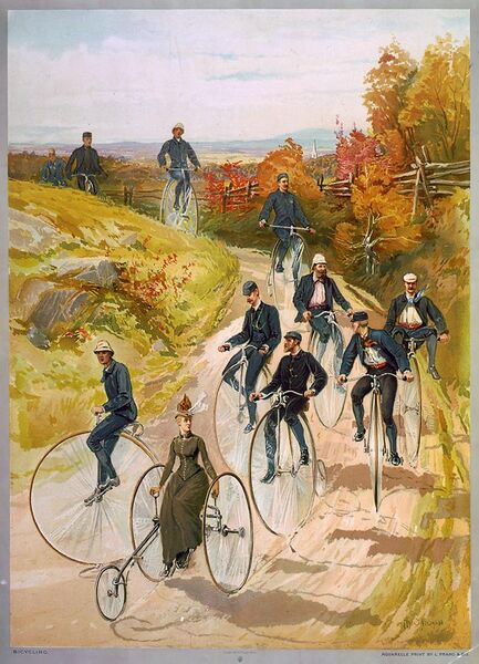 File:Bicycling-ca1887-bigwheelers.jpg