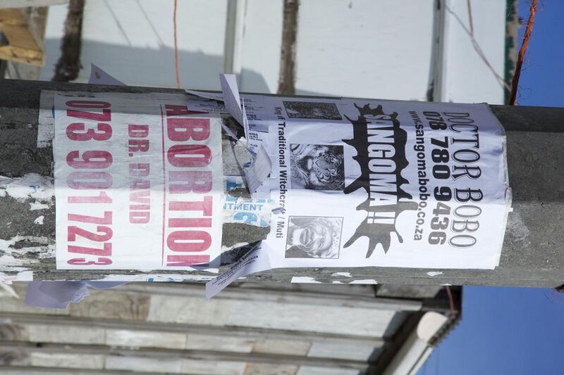 File:Doctor Bobo Witch Doctor and Abortion Flyer In Joe Slovo Park, Cape Town, South Africa.jpg