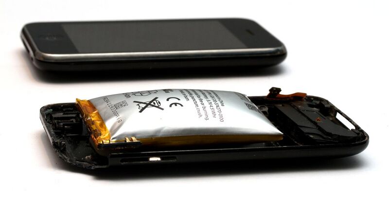 File:Expanded lithium-ion polymer battery from an Apple iPhone 3GS.jpg