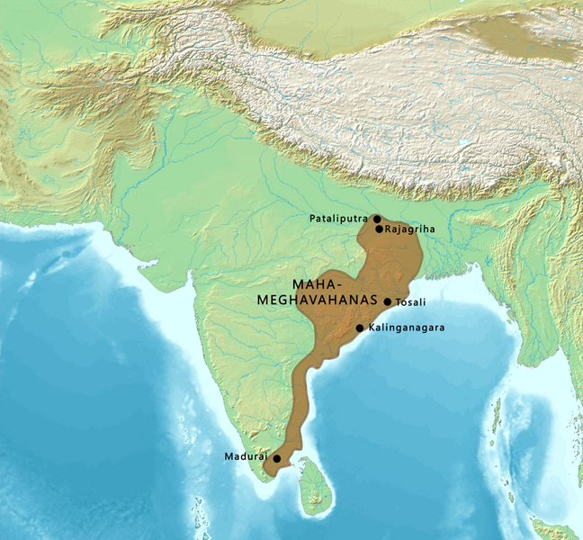 File:Map of the Maha-Meghavahanas.png