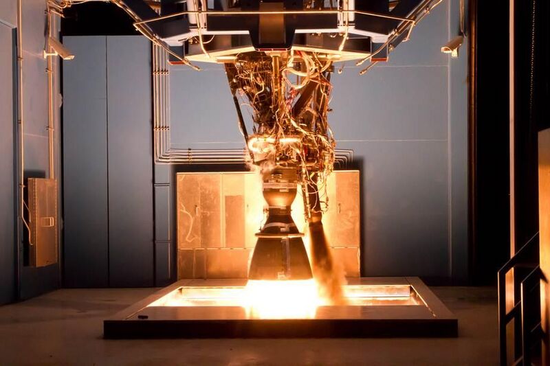 File:SpaceX Testing Merlin 1D Engine In Texas.jpg