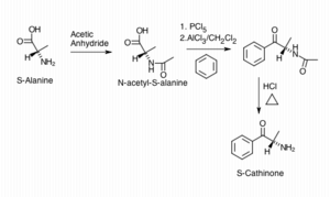 Synthesize enantiomerically pure S-Cathinone