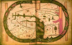 A detailed map of Palestine from the 8th century