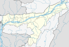 Map showing the location of Behali Reserved Forest