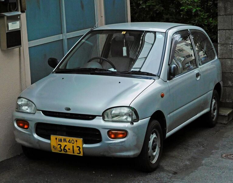 File:Subaru Vivio 2-seater in Nishigahara, Tokyo (cropped).jpg