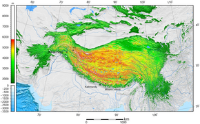 Tibet and surrounding areas topographic map.png