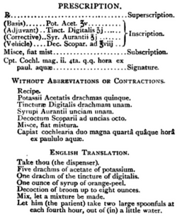 Chambers 1907 p 1172 prescription example.png
