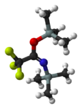 Ball-and-stick model of the BSTFA molecule