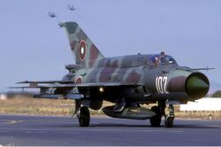 Bulgarian Air Force Mikoyan-Gurevich MiG-21bis Lofting-4.jpg