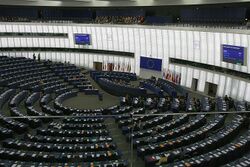 Hemicycle of Louise Weiss building of the European Parliament, Strasbourg.jpg