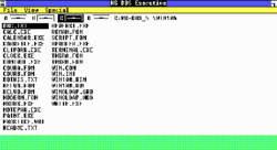 A screenshot showcasing MS-DOS Executive
