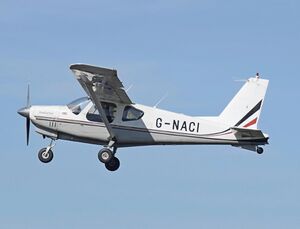 Norman NAC-1 Freelance (G-NACI) at Cotswold Airport England 29Sept2018 arp.jpg