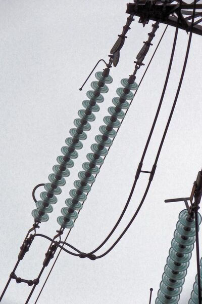 File:Power line insulators at Walthamstow, London, England.jpg