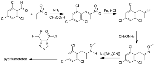 Pydiflumetofen synthesis.svg