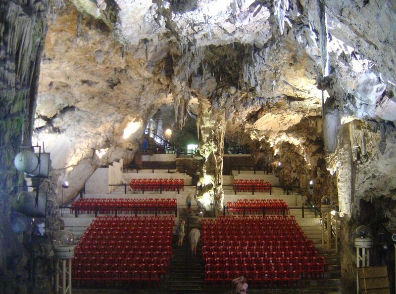 File:St. Michael's Cave auditorium stands.jpg