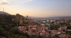 Tbilisi, Georgia. View on historical neighborhoods from a hill.jpg