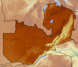 Location map/data/Zambia is located in Zambia