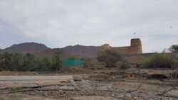 Al Bithnah Fort viewed from the Wadi Ham.jpg