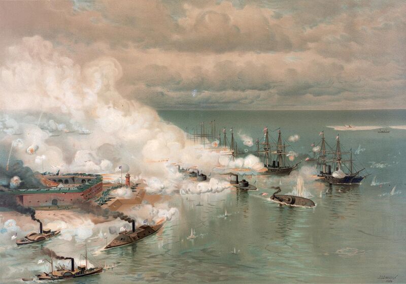 File:Bataille de la baie de Mobile par Louis Prang (1824-1909).jpg