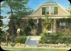 Edgar Theodore Wherry house, 3331 Stephenson Place, Chevy Chase, Washington, D.C. Edgar and Gertrude Wherry in their native plant garden.jpg