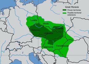 Great Moravia in the late ninth century